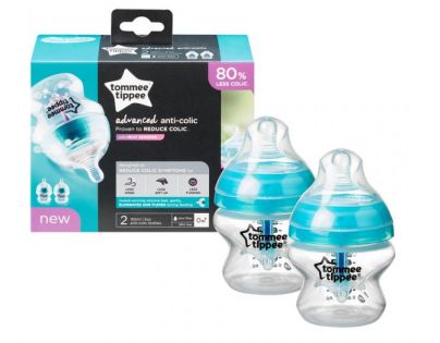 Tommee Tippee Dojčenská fľaša C2N Anti-Colic 150ml 2ks 0m +