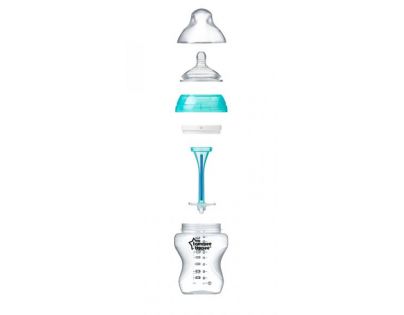 Tommee Tippee Dojčenská fľaša C2N Anti-Colic 340ml 3m +
