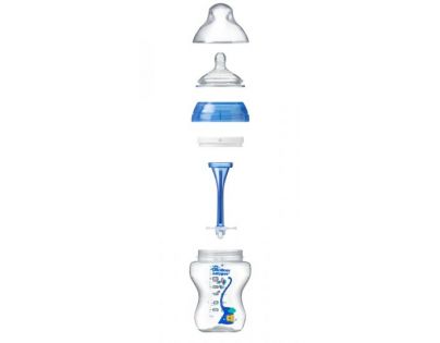 Tommee Tippee Dojčenská fľaša C2N ANTI-COLIC Boy 340 ml 3m +