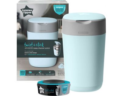 Tommee Tippee Kôš na plienky Sangenic Twist & Click modrý