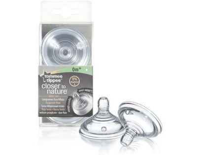 Tommee Tippee Náhradné cumlík C2N 0 m+ pomalý prietok