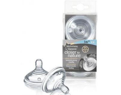 Tommee Tippee Náhradné cumlík C2N stredný prietok 3 m+ 2 ks