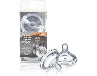 Tommee Tippee Náhradný cumlík C2N rýchly prietok 6 m+ 2 ks