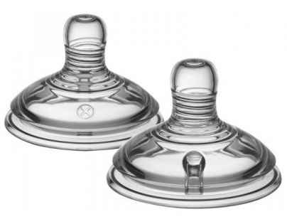 Tommee Tippee Náhradné cumlíky C2N Anti-Colic pomalý prietok 2ks 0m +