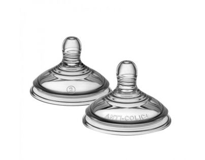 Tommee Tippee Náhradné cumlíky C2N Anti-Colic rýchly prietok 2 ks 6 m+