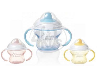 Tommee Tippee 446000TT - Netekoucí hrneček Explora dvouuchý pro nejmenší 6+, 150ml modrý