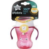 Tommee Tippee netekoucí hrneček 360 230ml růžová 2