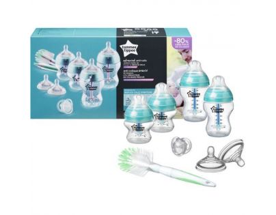 Tommee Tippee Sada dojčenských fľaštičiek C2N Anti-colic s kefou 422609TT - Poškodený obal