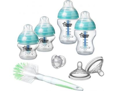 Tommee Tippee Sada dojčenských fľaštičiek C2N Anti-colic s kefou 422609TT