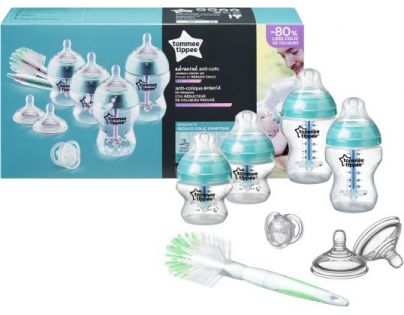 Tommee Tippee Sada dojčenských fľaštičiek C2N Anti-colic s kefou 422609TT