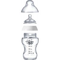 Tommee Tippee Sada dojčenských fľaštičiek C2N sklenených s kefou 6