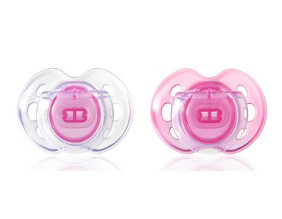 Tommee Tippee Cumlík CTN silikón Air Style 2ks 0-6m-ružové