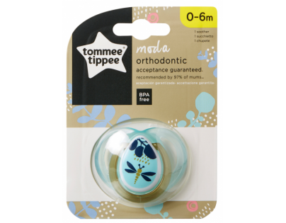 Tommee Tippee Cumlík C2N silikón Móda modrá