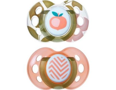 Tommee Tippee Cumlíky C2N silikon Moda 2 ks ružové jablíčko