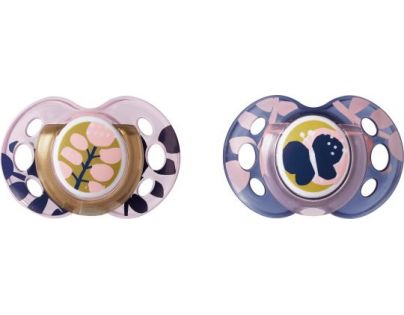 Tommee Tippee Cumlíky C2N silikon Moda 2ks ružové motýlik