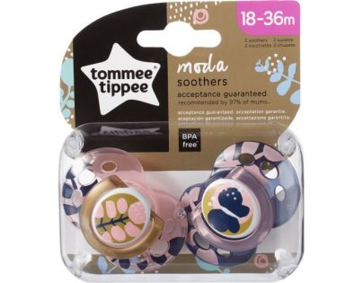 Tommee Tippee Cumlíky C2N silikon Moda 2ks ružové motýlik