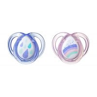 Tommee Tippee Šidítko CTN silikon Any Time 2ks 0-6m Fialový-Růžový Tommee Tippee Šidítko CTN silikon Any Time 2ks 0-6m Fialový-Růžový