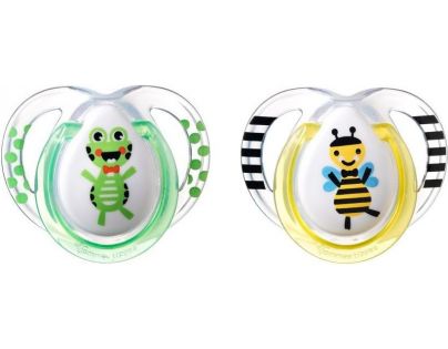 Tommee Tippee cumlík CTN silikon Fun 2ks korytnačka a osa