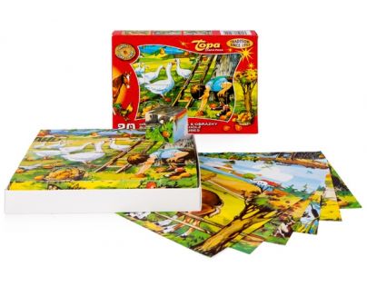 Topa kostky Domácí zvířátka v krabičce