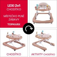 Topmark LEXI chodítko 2v1 macchiato 6