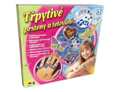 Mac Toys  M4502438 - Třpytivé prsteny a tetování