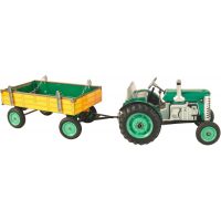 Kovap Traktor Zetor s prívesom zelený