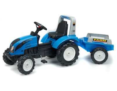 Alltoys Falk Traktor Landini šlapací s valníkem modrý