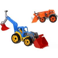Traktor modrý s 2 lyžicami 2