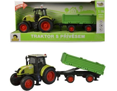 Traktor s vlečkou na setrvačník - Poškodený obal