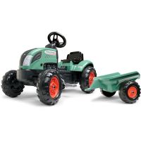 Traktor šliapací farmársky tmavo zelený Vintage - Poškodený obal