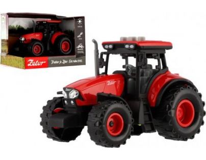 Teddies Traktor Zetor na zotrvačník so svetlom so zvukom