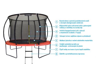Trampolína Marimex Premium 366 cm