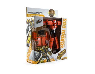 Transformer autobus a robot oranžový