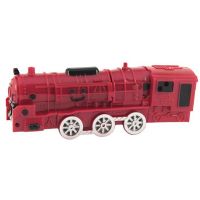 Transformer lokomotiva a robot 17 cm červená 2