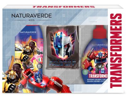 Transformers darčekový set mydlo 250 ml + šampón a sprchový gél 250 ml + batoh