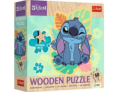 Trefl Drevené Puzzle 50 dielikov Lilo&Stitch