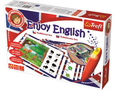 Trefl Malý objaviteľ Enjoy English sada s magickým perom