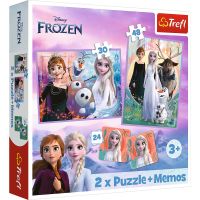 Trefl Puzzle Disney Princezné 2v1 + pexeso