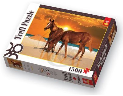 Trefl Puzzle Koně na pláži 1500 dílků