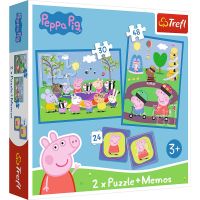 Trefl Puzzle Prasiatko Peppa 2v1 + pexeso