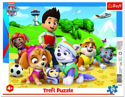 Trefl Puzzle Tlapková patrola na stope 25 dielikov