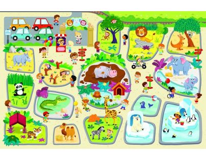 Trefl Puzzle zvieratká Gigantic ZOO 12 ks