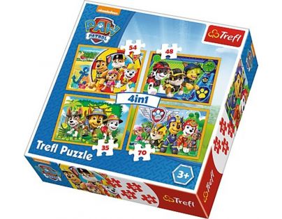 Trefl Puzzle 4 v 1 Tlapková Patrola 207 dielikov