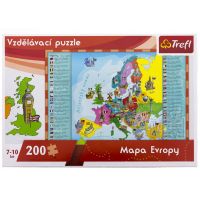 Trefl Vzdelávacie puzzle mapa Európy 200 dielikov 2