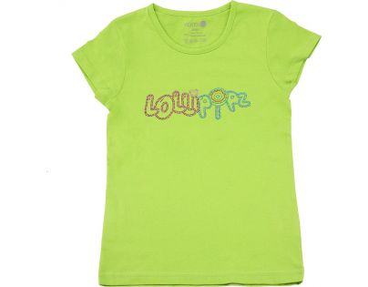 Tričko Lollipopz s kamienkovou aplikáciou zelené, veľkosť 140 cm (10 rokov)