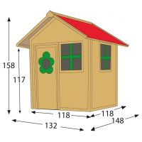 Trigano Domeček dřevěný ARMELLE 3