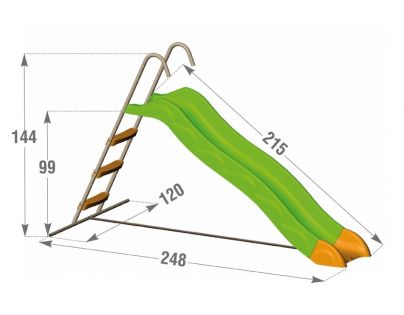 Trigano Šmýkačka 210 cm Toboggans