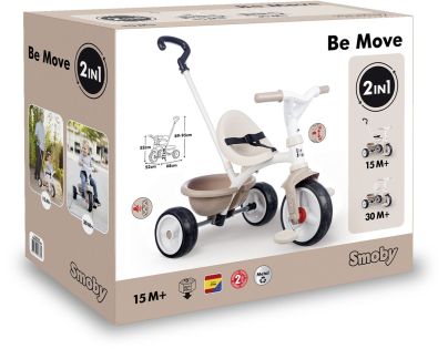 Trojkolka Be Move béžová