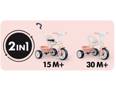 Trojkolka Be Move ružová