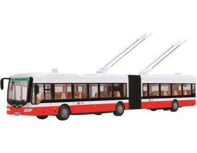 Trolejbus plast, svetlo, zvuk 44 cm